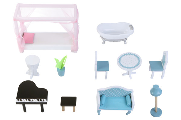 Inclusief 11 meubeltjes