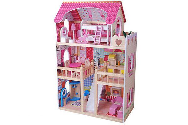 Poppenhuis besteld morgen in huis.