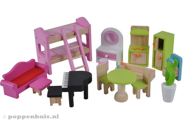 Inclusief 15 meubeltjes.