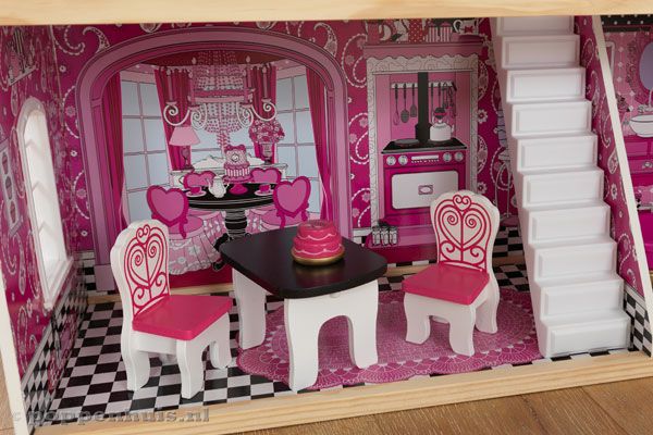 Met dit poppenhuis kunnen kinderen heerlijk urenlang spelen.
