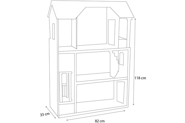 De Kaylee is 118cm hoog.