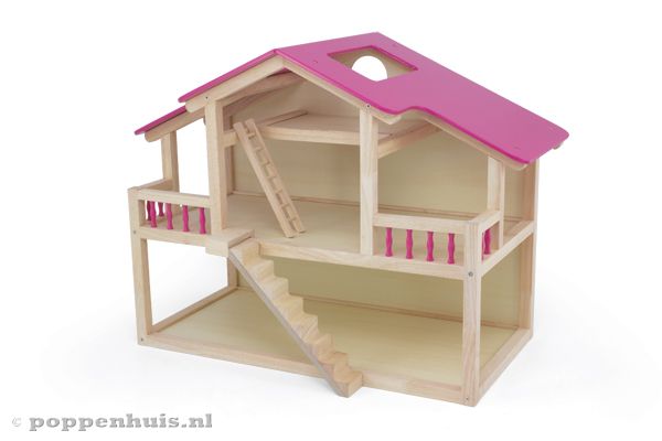 Roze details, poppen en accessoires optioneel verkrijgbaar.