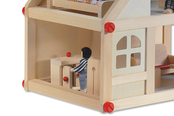 Woodtoys Poppenhuis hout | Poppenhuis.nl Woodtoys Pinguinbaan | Knikkerbaanxl.nl